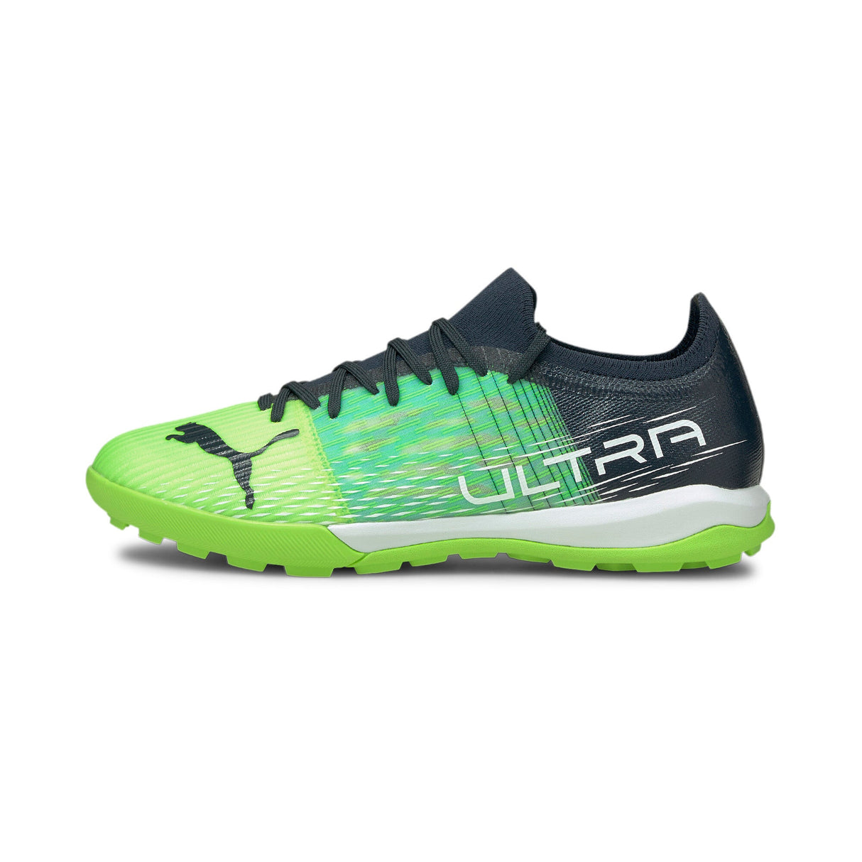 PUMA Ultra 3.3 TT Turf Soccer Cleats - Green Glare/Aqua - Best Buy Soccer