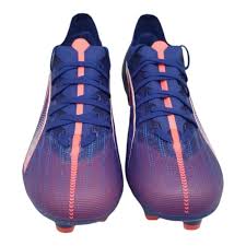 PUMA Ultra 5 Match FG/AG Multi - Ground Soccer Cleats - Blue/White/Sunset Glow - Best Buy Soccer