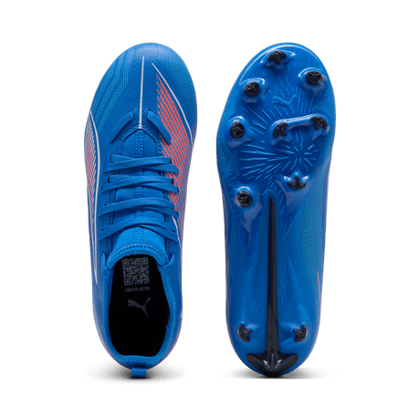 PUMA Ultra 6 Match FG/AG Firm/Multi - Ground Kids Soccer Cleats - Blue/White - Best Buy Soccer