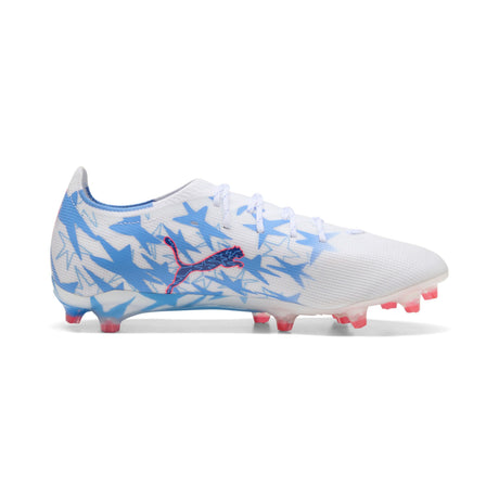 PUMA Ultra 6 Match KidSuper X CP FG/AG Firm Ground/Artificial Ground Men's Soccer Cleats - White/Pink/Blue - Best Buy Soccer