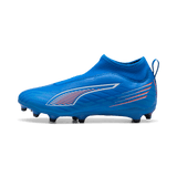 PUMA Ultra 6 Match + Laceless FG/AG Firm/Multi - Ground Kids Soccer Cleats - Blue/White - Best Buy Soccer