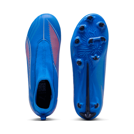 PUMA Ultra 6 Match + Laceless FG/AG Firm/Multi - Ground Kids Soccer Cleats - Blue/White - Best Buy Soccer