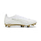 Tacos de fútbol PUMA Ultra 6 Pro FG/AG para hombre - Blanco/Dorado/Negro