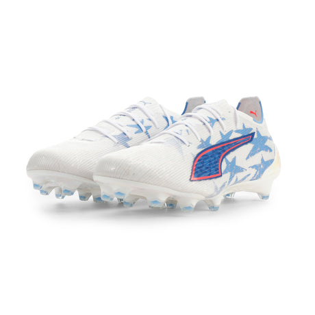 PUMA Ultra 6 Ultimate Kidsuper X CP FG Firm Ground Men's Soccer Cleats - White/Pink Blue - Best Buy Soccer