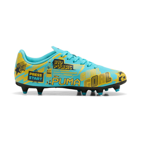 PUMA Ultra CP Legacy FG/AG Firm Ground/Artificial Ground Youth Soccer Cleats - Aqua/Yellow - Best Buy Soccer