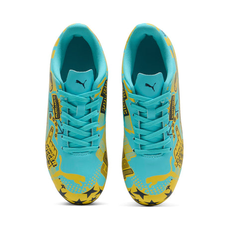 PUMA Ultra CP Legacy FG/AG Firm Ground/Artificial Ground Youth Soccer Cleats - Aqua/Yellow - Best Buy Soccer