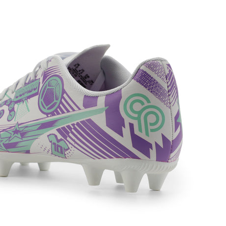 PUMA Ultra CP Legacy FG/AG Firm Ground/Artificial Ground Youth Soccer Cleats - White/Purple/Mint - Best Buy Soccer