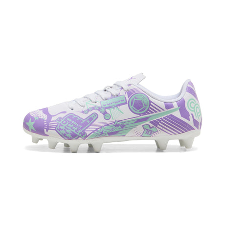 PUMA Ultra CP Legacy FG/AG Firm Ground/Artificial Ground Youth Soccer Cleats - White/Purple/Mint - Best Buy Soccer