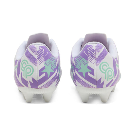 PUMA Ultra CP Legacy FG/AG Firm Ground/Artificial Ground Youth Soccer Cleats - White/Purple/Mint - Best Buy Soccer
