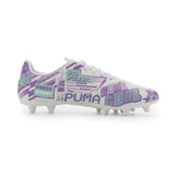 PUMA Ultra CP Legacy FG/AG Firm Ground/Artificial Ground Youth Soccer Cleats - White/Purple/Mint - Best Buy Soccer