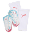 PUMA Ultra Flex RE - Charge Sleeve Soccer Shin Guards - White/Blue/Pink - Best Buy Soccer