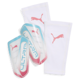 PUMA Ultra Flex RE - Charge Sleeve Soccer Shin Guards - White/Blue/Pink - Best Buy Soccer
