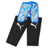 PUMA Ultra Flex Sleeve Shin Guards Blue/Electric Peppermint - Best Buy Soccer