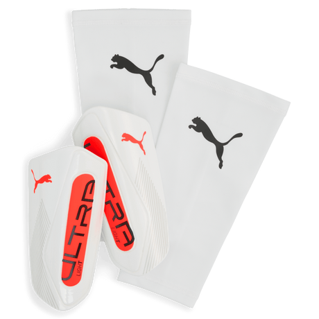PUMA Ultra Light Sleeve Shin Guards White - Best Buy Soccer