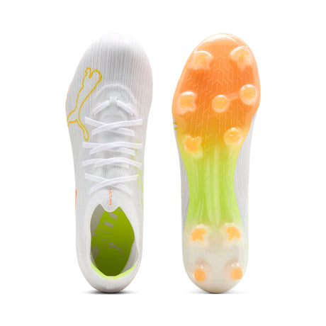 PUMA Ultra Nitro 7 Match White FG Firm Ground Men's Soccer Cleats - White/Yellow - Best Buy Soccer