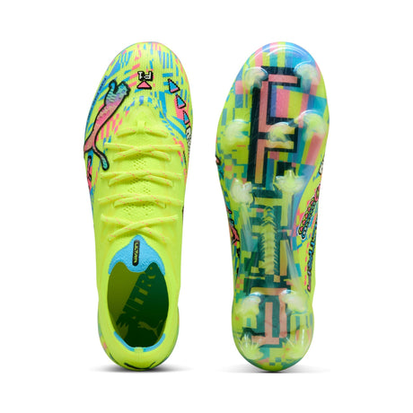 PUMA Ultra Nitro 7 Ultimate Advanced Level FG Firm Ground Men's Soccer Cleats - White/Blue/Pink/Yellow - Best Buy Soccer