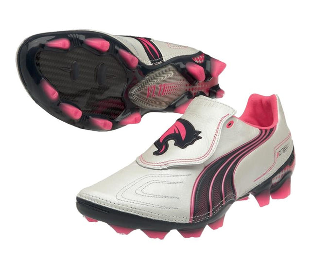 PUMA V1.11 K I FG White-Navy-Pink - Best Buy Soccer