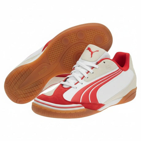 PUMA v5.10 Sala IC Indoor Soccer Shoes - White/Red - Best Buy Soccer
