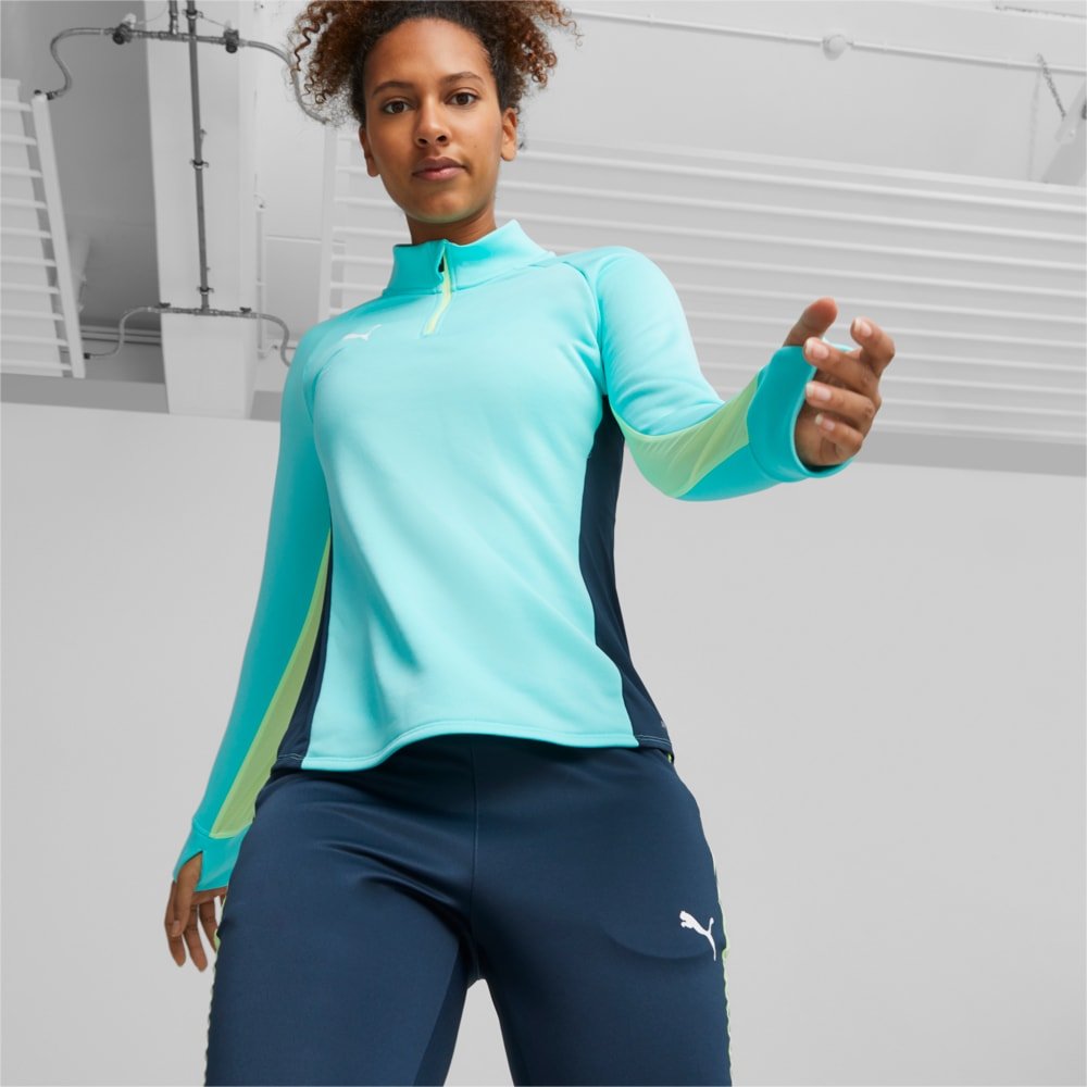 PUMA Women's Individualblaze 1/4 Zip Training Top Electric Peppermint/Dark Night - Best Buy Soccer