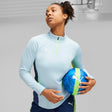 PUMA Women's Individualblaze 1/4 Zip Training Top Silver Sky/Persian Blue - Best Buy Soccer