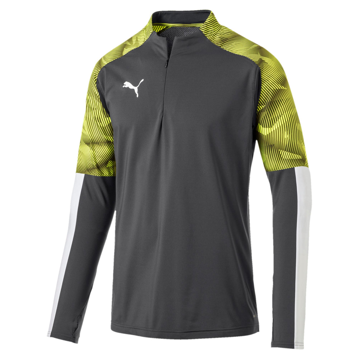 PUMA Cup Training 1/4 ZiP Top Asphalt/Yellow
