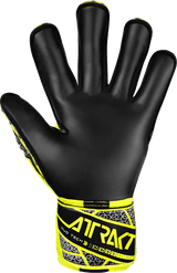 Reusch Attrakt Duo Evolution Goalkeeper Gloves Black/Safety Yellow - Best Buy Soccer