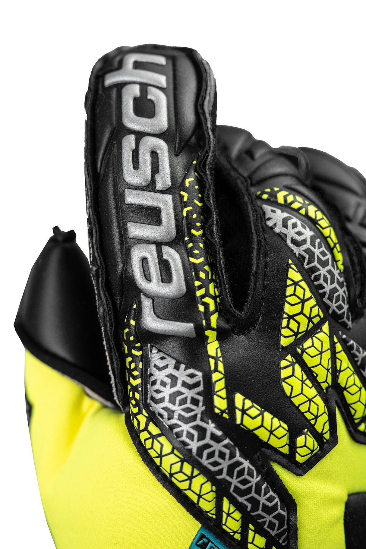 Reusch Attrakt Duo Evolution Goalkeeper Gloves Black/Safety Yellow - Best Buy Soccer