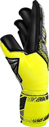 Reusch Attrakt Duo Evolution Goalkeeper Gloves Black/Safety Yellow - Best Buy Soccer