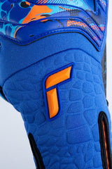 Reusch Attrakt Fusion Strapless Adaptiveflex Goalkeeper Gloves Blue/Orange/Black - Best Buy Soccer