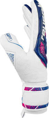 Reush Attrakt RE:GRIP NC Finger Support Goalkeeper Gloves Blue/Pink - Best Buy Soccer
