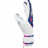 Reush Attrakt RE:GRIP NC Finger Support Junior Goalkeeper Gloves Blue/Pink - Best Buy Soccer