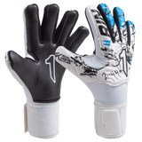 Rinat Asimetrik Training Spines (Finger Protection) Goalkeeper Glove - White/Blue - Best Buy Soccer