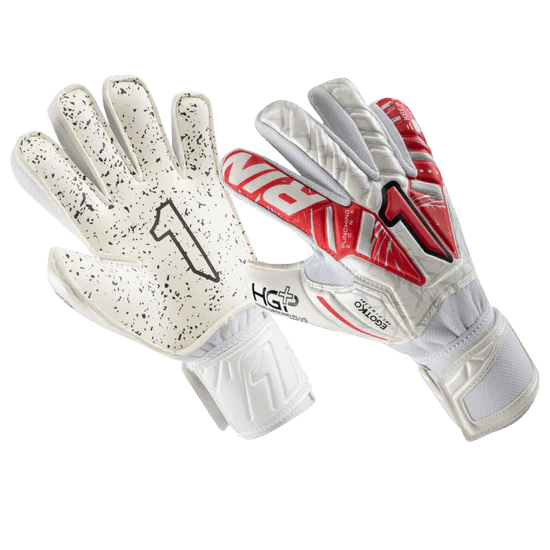 Rinat Egotiko Vengador Prime Turf - Spines (Finger Protection) Goalkeeper Glove - White/Red - Best Buy Soccer