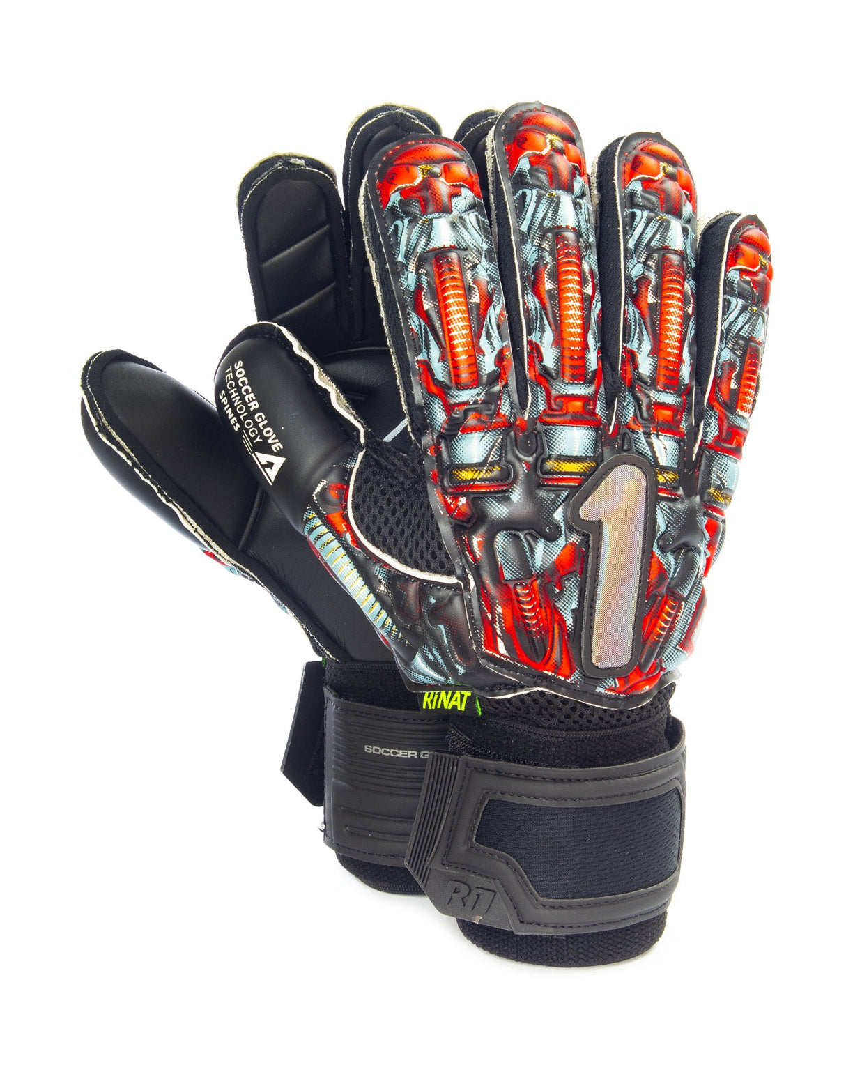 Rinat GS Asimetrik Bonik Spines Goalkeeper Gloves Red - Best Buy Soccer