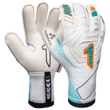Rinat NKAM - Andre Onana II Pro Goalkeeper Gloves - White/Aqua - Best Buy Soccer