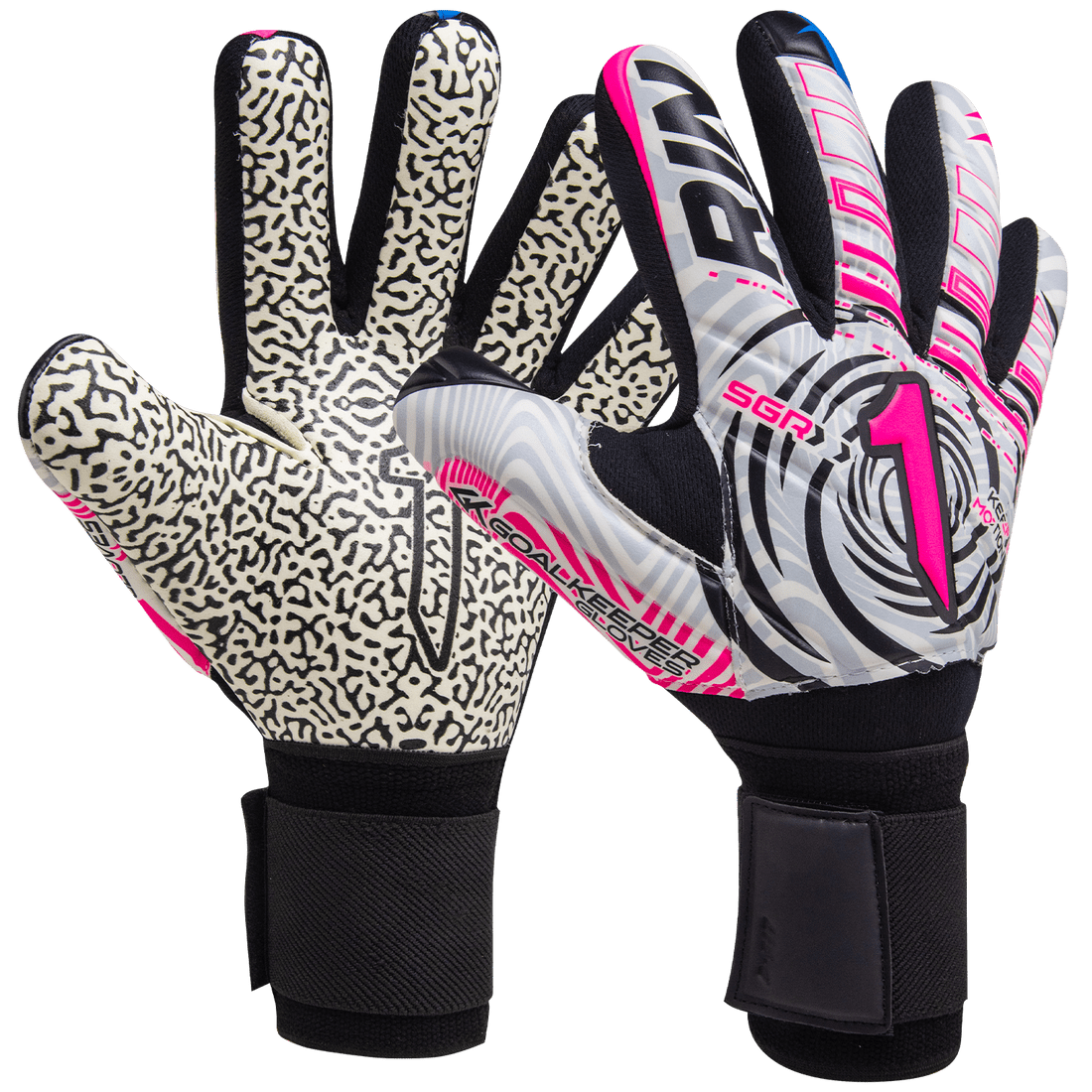 Rinat Vortex SGR Spines (Finger - Portection) Goalkeeper Gloves - White/Pink - Best Buy Soccer