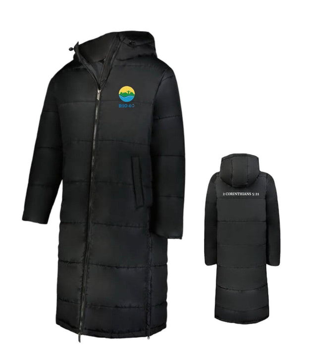 Rio 40 Long Puffer Jacket - Black - Best Buy Soccer