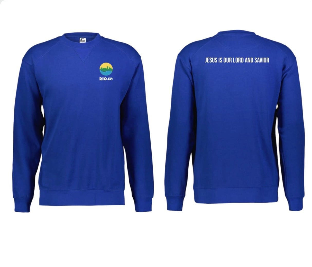 Rio 40 Youth Crewneck Sweatshirt - Royal $40.00 - Best Buy Soccer