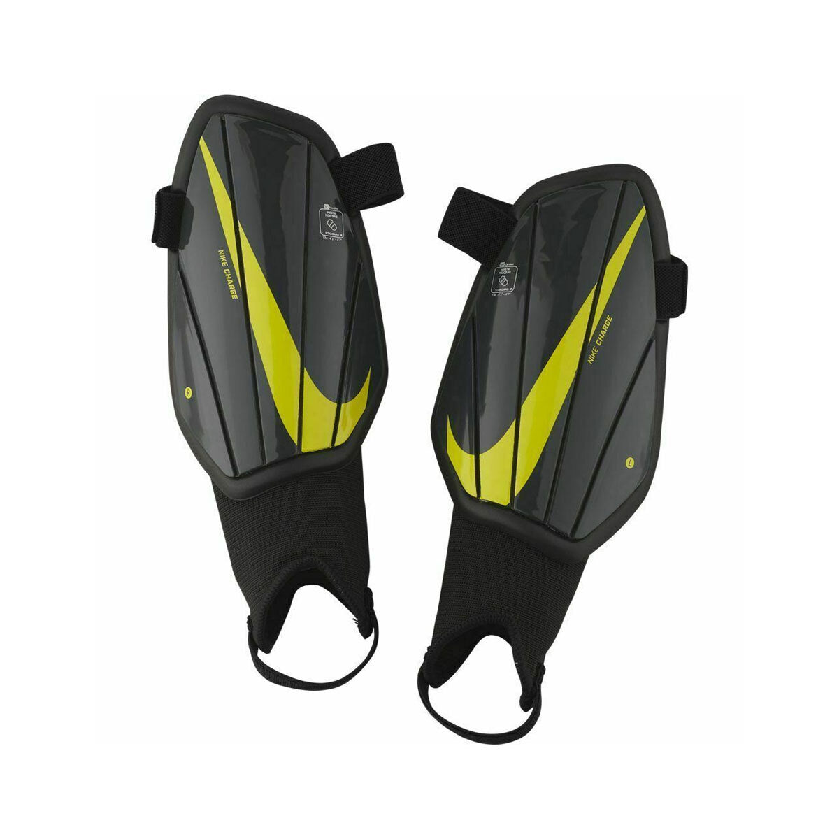 Nike Youth Charger GRD Soccer Shin Guard - Black/Yellow
