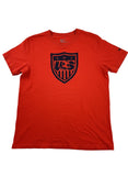 Nike USA Crest Basic Core Cotton Tee - Red/Navy