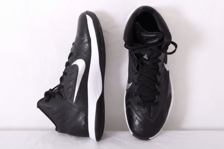 Nike JR Lunar  HyperQuickness Youth Basketball Shoes - Black/White