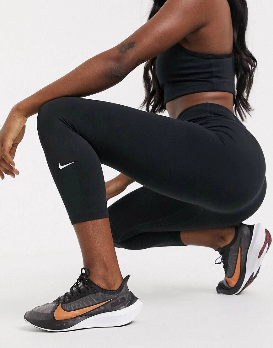 Nike Women's One Tight Crop Black/White