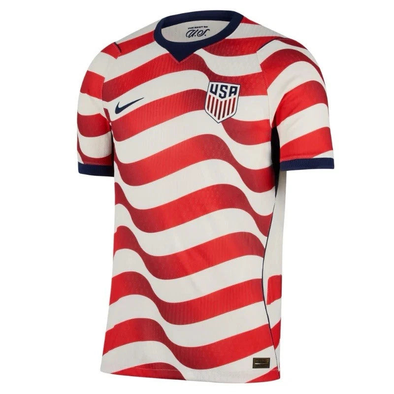 Camiseta de Fútbol para Hombre Nike USMNT Match Local 2026 - Blanco/Rojo/Azul