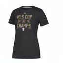 adidas MLS 2018 Women's Cup Champions Tee - Black