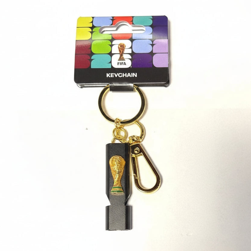 FIFA World Cup 2026 2.5D Trophy Whistle Keychain