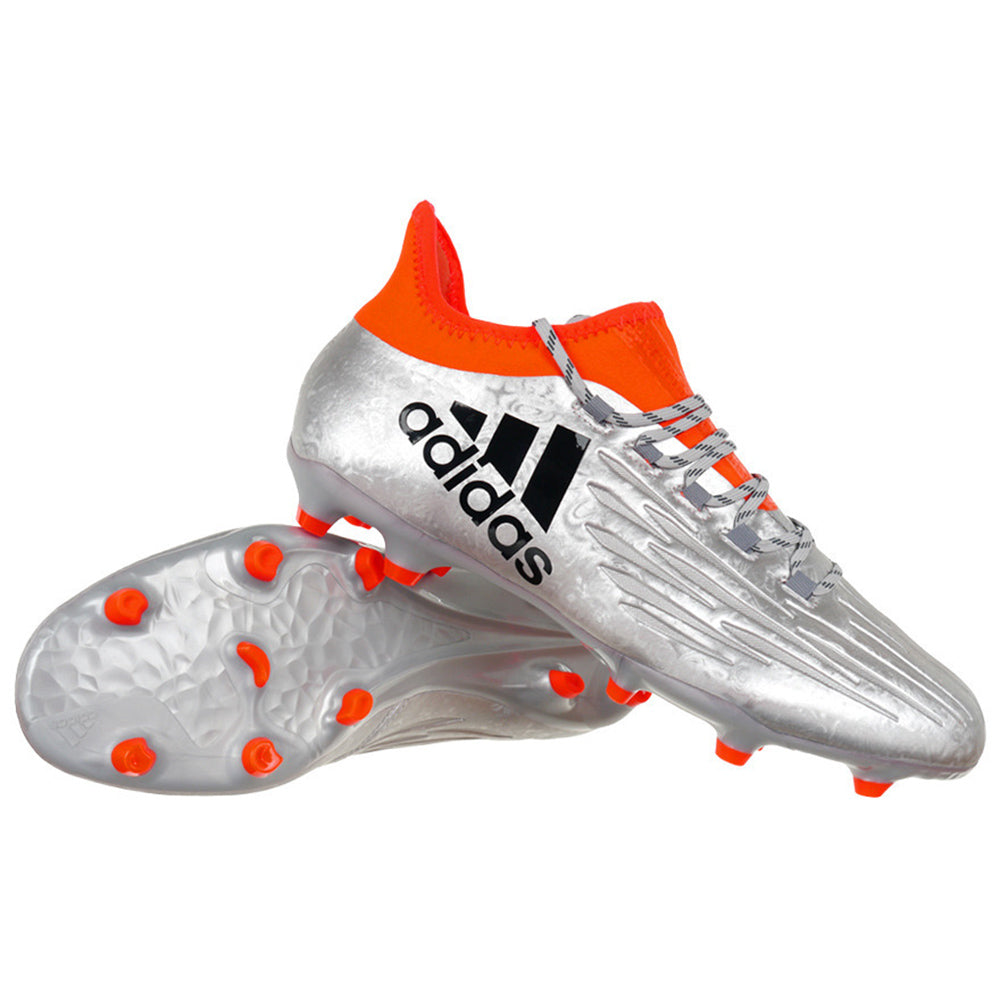 adidas X 16.2 FG Soccer Shoes Silver/Black/Red