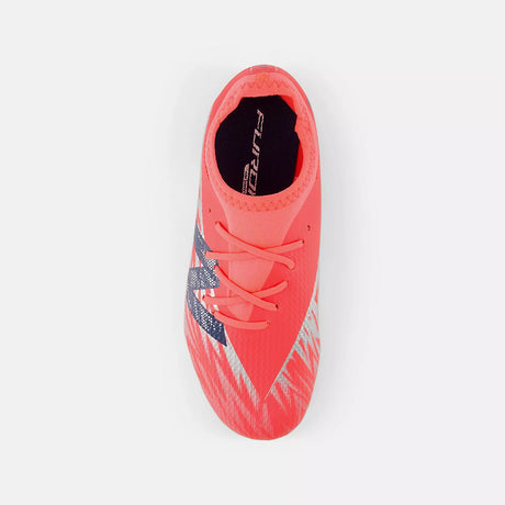 New Balance Furon Team Youth Firm Ground Soccer Cleats V8- Energy Red