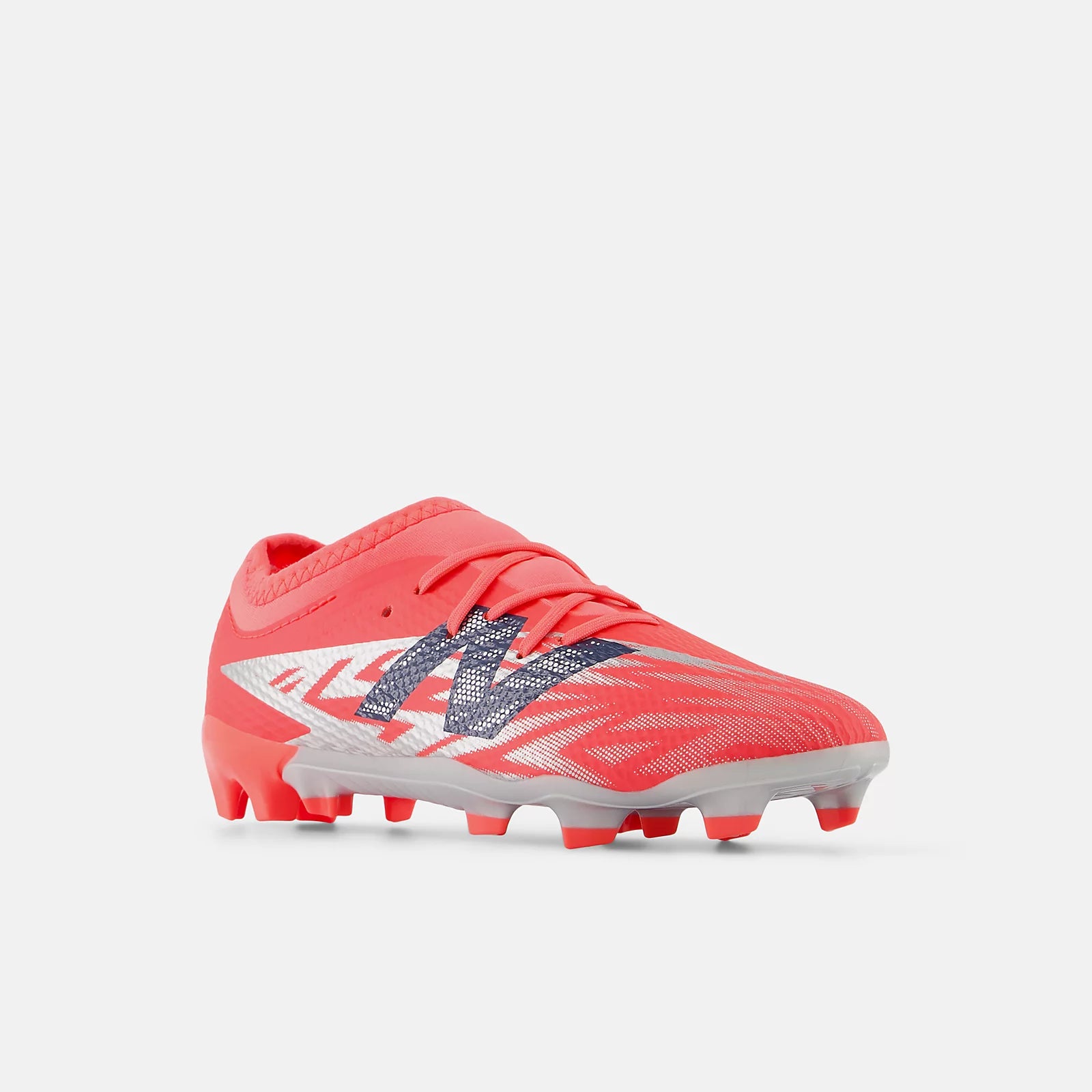 New Balance Furon Team Youth Firm Ground Soccer Cleats V8- Energy Red