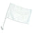 Solid White Car Flag 12" x 18" - Best Buy Soccer