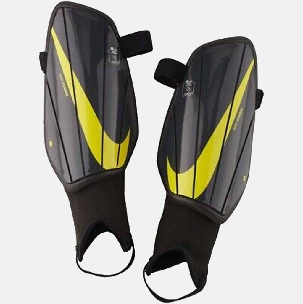 Nike Tech Sheet Soccer Shin Guards - Anthracite/Black/Yellow
